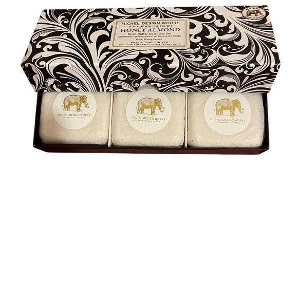 Michel Design Works Honey Almond Shea Butter Soap Gift Set – 3 Bars (3.5 oz Each - Picture 2 of 2